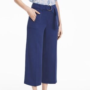 White House Black Market Wide Leg Crop Pants